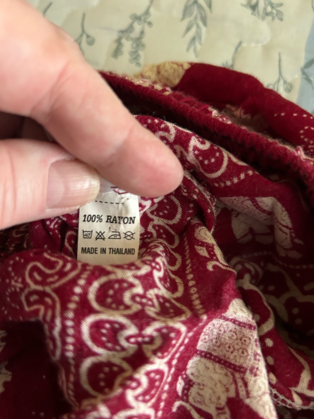 Boho Elephant pattern drawstring pants - Picture 4 of 8